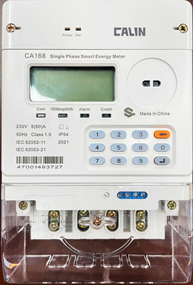 کنتورهای برق پیش پرداخت 20 رقمی CE SABS IEC با مودم برقی